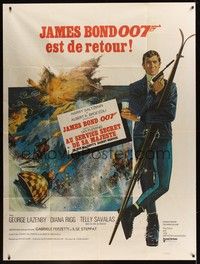 4a303 ON HER MAJESTY'S SECRET SERVICE French 1p '70 George Lazenby's only appearance as James Bond