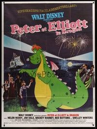 4a309 PETE'S DRAGON French 1p '77 Walt Disney, Helen Reddy, great different image!