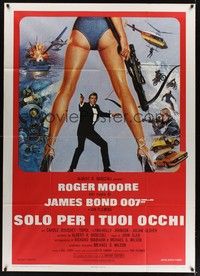4a382 FOR YOUR EYES ONLY Italian 1p '81 no one comes close to Roger Moore as James Bond 007!