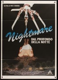 4a426 NIGHTMARE ON ELM STREET Italian 1p '84 Wes Craven, completely different art by Mansur!