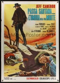 4a433 PASSA SARTANA E L'OMBRA DELLA TUA MORTE Italian 1p '69 Jeff Cameron, cool spaghetti western!
