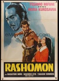 4a440 RASHOMON Italian 1p R60s Akira Kurosawa Japanese classic starring Toshiro Mifune, different!