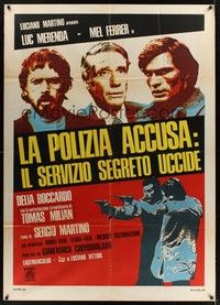4a457 SILENT ACTION Italian 1p '75 Luc Merenda, Mel Ferrer, Tomas Milan, directed by Sergio Martino