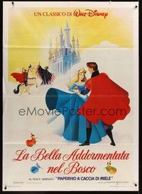 4a459 SLEEPING BEAUTY Italian 1p R80s Walt Disney cartoon fairy tale fantasy classic!