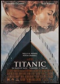4a479 TITANIC Italian 1p '97 Leonardo DiCaprio, Kate Winslet, directed by James Cameron!