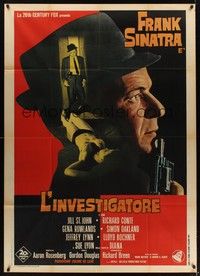 4a482 TONY ROME Italian 1p '67 detective Frank Sinatra w/gun & sexy near-naked girl on bed!