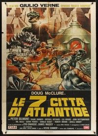 4a490 WARLORDS OF ATLANTIS Italian 1p '79 cool completely different fantasy artwork!