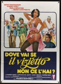 4a492 WHERE CAN YOU GO WITHOUT THE LITTLE VICE? Italian 1p '79 art of sexy half-naked girl!