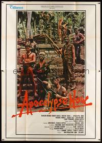 4a504 APOCALYPSE NOW style B Italian 2p '79 Francis Ford Coppola, cool different cast portrait!