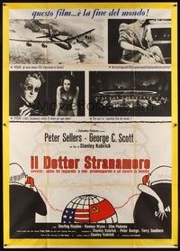 4a532 DR. STRANGELOVE Italian 2p '64 Stanley Kubrick classic, Peter Sellers, great images!