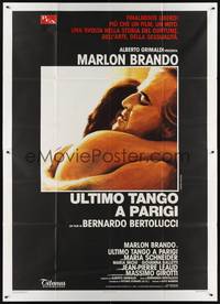 4a565 LAST TANGO IN PARIS Italian 2p R80s Marlon Brando, Maria Schneider, Bertolucci, different!