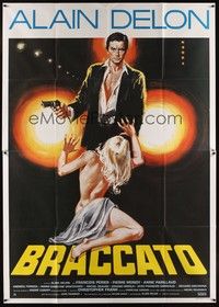 4a567 LE BATTANT Italian 2p '83 thief Alain Delon is released from prison & must get jewels!