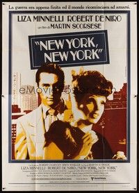 4a578 NEW YORK NEW YORK Italian 2p '77 different image of Robert De Niro & Liza Minnelli!