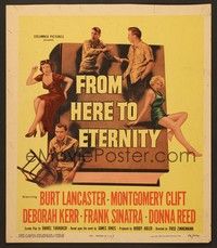 4a057 FROM HERE TO ETERNITY WC '53 Burt Lancaster, Deborah Kerr, Frank Sinatra, Donna Reed, Clift