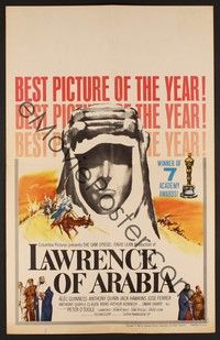 4a082 LAWRENCE OF ARABIA style D WC '62 David Lean classic, silhouette art of Peter O'Toole!