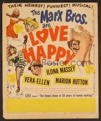 4a089 LOVE HAPPY WC '49 Marx Brothers and three sexy girls in musical Girlesque!