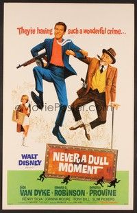 4a106 NEVER A DULL MOMENT WC '68 Disney, Dick Van Dyke, Edward G. Robinson, Dorothy Provine