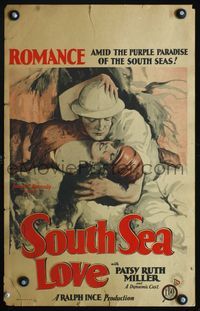 4a152 SOUTH SEA LOVE WC '27 romance amid the purple paradise of the South Seas, cool art!