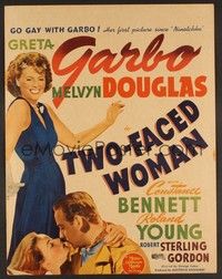 4a179 TWO-FACED WOMAN WC '41 Melvyn Douglas goes gay with pretty Greta Garbo!