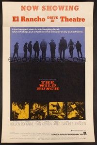 4a188 WILD BUNCH WC '69 Sam Peckinpah cowboy classic, William Holden & Ernest Borgnine!