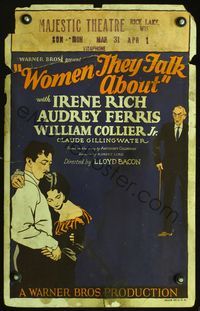 4a191 WOMEN THEY TALK ABOUT WC '28 art of Audrey Ferris, Anders Randolf & Claude Gillingwater!
