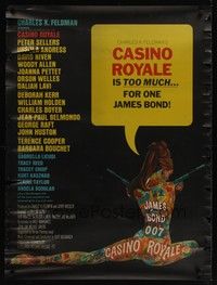 4b556 CASINO ROYALE DS 30x40 '67 all-star James Bond spy spoof, sexy art by Robert McGinnis!