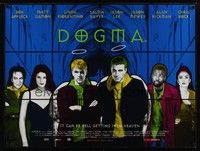 4b337 DOGMA DS British quad '99 Kevin Smith, Ben Affleck, Matt Damon, get 'touched' by an angel!