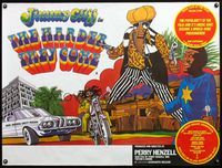 4b356 HARDER THEY COME British quad R77 Jimmy Cliff, Jamaican reggae music, really cool art!