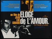 4b362 IN PRAISE OF LOVE British quad '01 Jean-Luc Godard's Eloge de l'amour!
