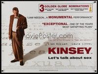 4b376 KINSEY DS British quad '04 full-length Liam Neeson, let's talk about sex!