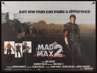 4b385 MAD MAX 2: THE ROAD WARRIOR British quad '82 Mel Gibson returns as Mad Max!