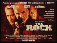 4b405 ROCK advance DS British quad '96 Sean Connery, Nicolas Cage, Ed Harris, Alcatraz!