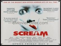4b408 SCREAM advance DS British quad '96 directed by Wes Craven, Neve Campbell!