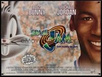 4b420 SPACE JAM British quad '96 Michael Jordan & Bugs Bunny!