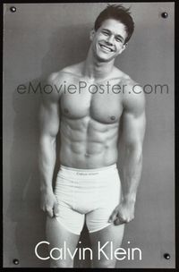 4b617 CALVIN KLEIN commercial poster '92 image of Mark Wahlberg in underwear!