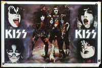 4b629 KISS commercial poster '77 great image of Gene Simmons, Frehley, Stanley & Criss!