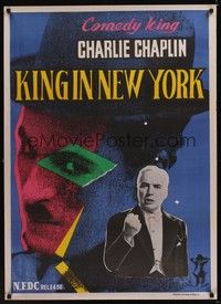 4b091 KING IN NEW YORK Indian R70s Charlie Chaplin political comedy!