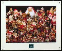 4b234 CHRISTMAS MEMORIES special 21x26 '89 dozens of different Santa Claus figurines!
