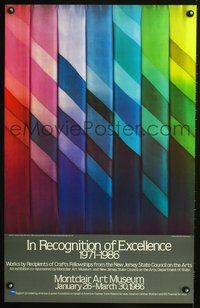 4b257 IN RECOGNITION OF EXCELLENCE 1971-1986 special poster '86 cool image!