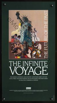 4b167 INFINITE VOYAGE TV special poster '80s The Future of the Past, Statue of LIberty!