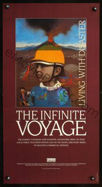 4b165 INFINITE VOYAGE TV special poster '80s Living With Disaster!