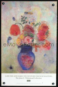 4b263 LATE XIX & EARLY XX CENTURY FRENCH MASTERS special poster '89 cool art of flowers!