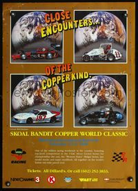 4b290 SKOAL BANDIT COPPER WORLD CLASSIC special poster '90 USAC Silver Crown