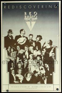4b282 REDISCOVERING RKO RADIO PICTURES two-sided special poster '78 cool image of RKO stars!