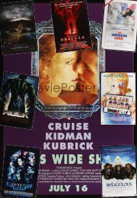 4c016 LOT OF 23 UNFOLDED DOUBLE-SIDED ONE-SHEETS lot '99 - '08 Eyes Wide Shut, Religulous + more!