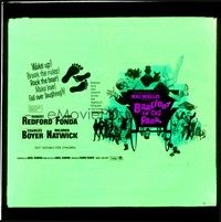 4c189 BAREFOOT IN THE PARK Aust glass slide '67 Robert Redford & sexy Jane Fonda!