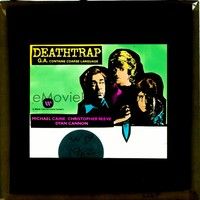 4c194 DEATHTRAP Aust glass slide '82 Chris Reeve, Michael Caine & Dyan Cannon!