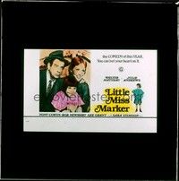 4c213 LITTLE MISS MARKER Aust glass slide '80 Walter Matthau, from Damon Runyon story, different!