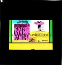 4c223 REVENGE OF THE PINK PANTHER Aust glass slide '78 Peter Sellers, different cartoon art!