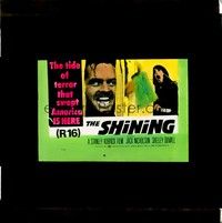 4c226 SHINING Aust glass slide '80 Stephen King & Stanley Kubrick, Jack Nicholson!